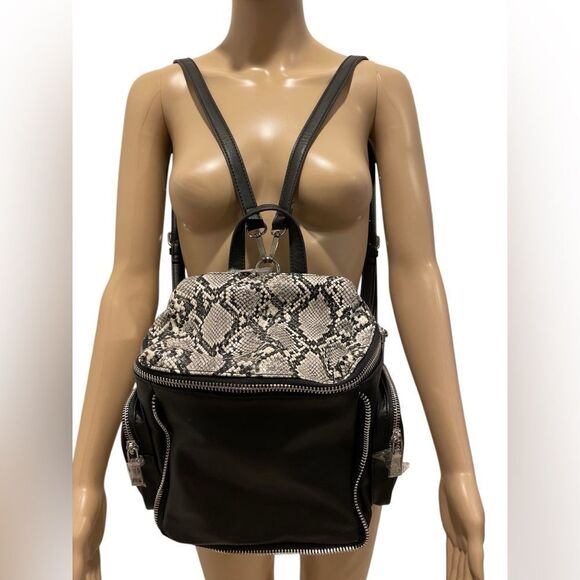 Urban Expressions Black and Snake Print Women\'s Backpack main image 6